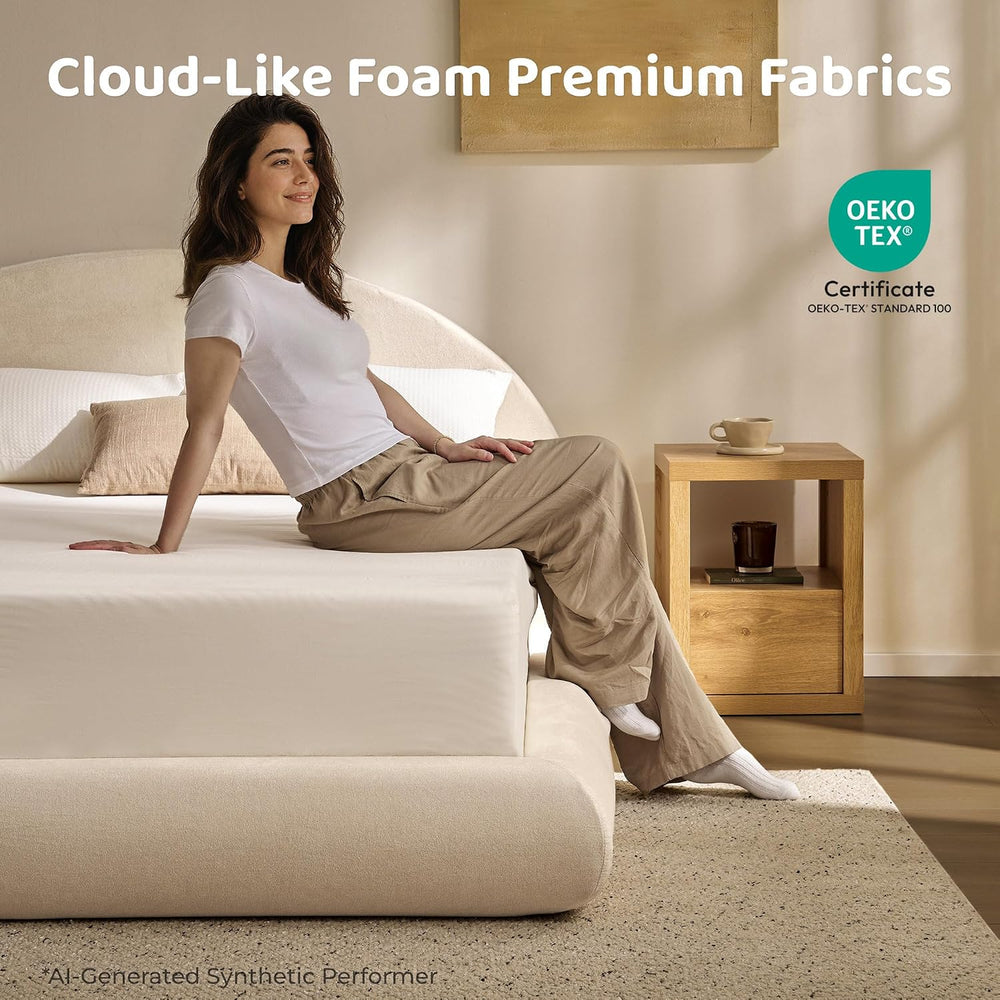 RECCI AirFrame Queen Half-Moon Platform Cloud Bed Frame