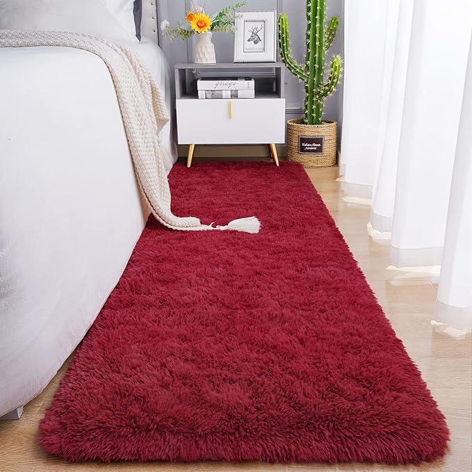 Chicrug Soft Runner Rug for Bedroom Living Room Plush Fluffy Rugs 2x6 Feet by ChicrugHomeDecor