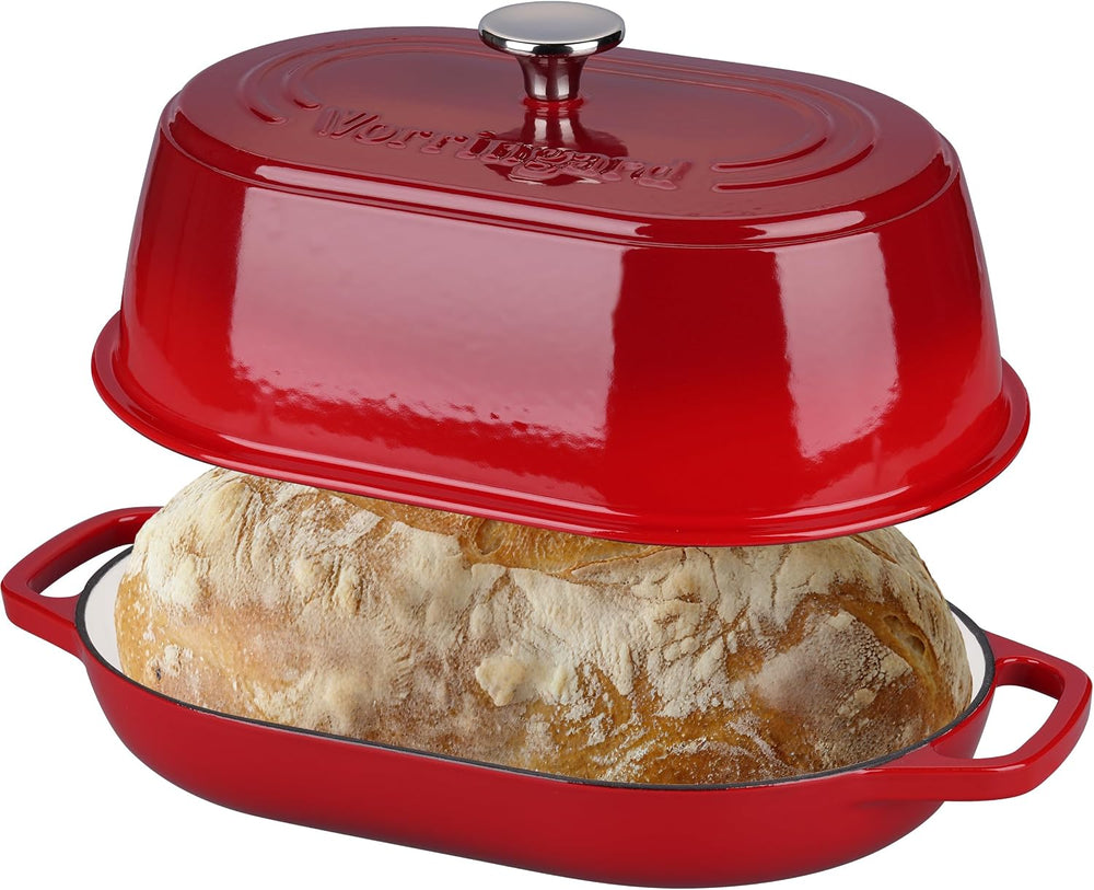 VORRINGARD Enameled Cast Iron Dutch Oven Pot