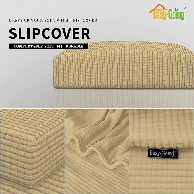Easy-Going Stretch Cushion Cover Sofa Cushion Furniture Protector Sofa Seat - Image 4