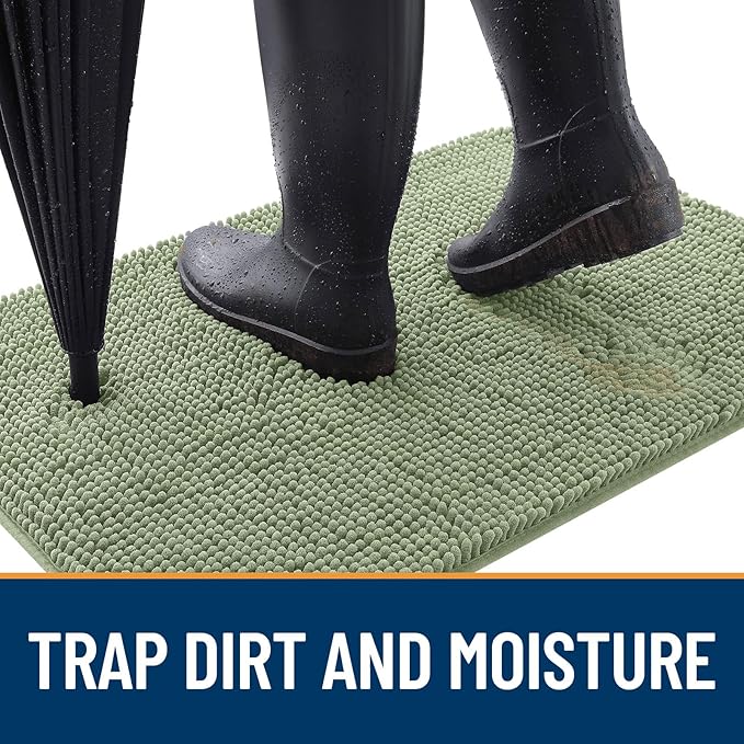 OLANLY Dog Door Mat for Muddy Paws 54x24, Absorbs Moisture and Dirt, Absorbent - Image 2