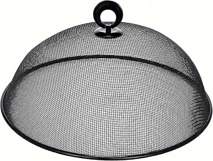8 Pack Metal Mesh Screen Food Covers, 2 Large and 6 Small Sets, Reusable Metal - Image 8