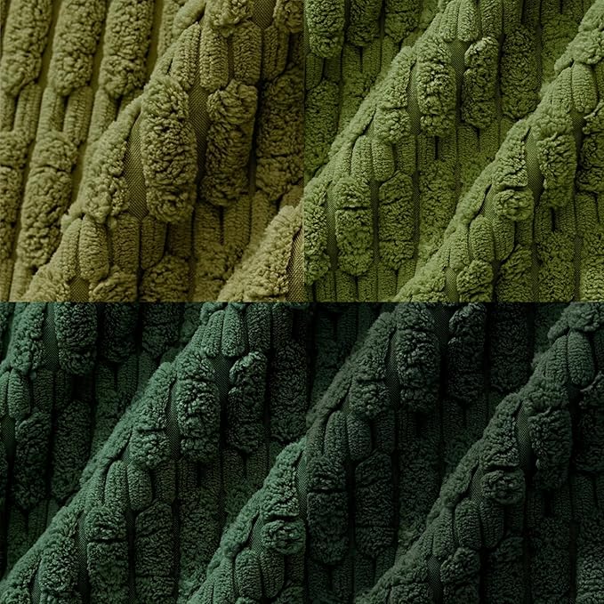 Fancy Homi Set of 4 Green Boho Decorative Throw Pillow Covers 18x18 Inch - Image 5