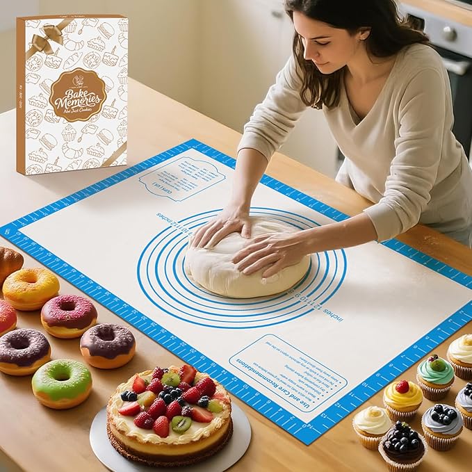 Non Stick Silicone Pastry Mat, Silicone Macaron Baking Mat by MimekitchenKitchenHelper
