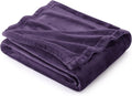 Bedsure GentleSoft Fleece Throw Blanket Purple by BEDSURE