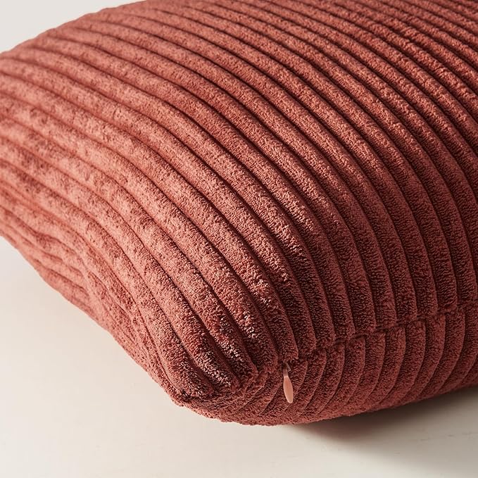 Topfinel Fall Burnt Orange Decorative Throw Pillows Covers 18x18 Inch Set of 4 - Image 2