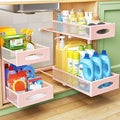 Under Sink Organizer, 2 Tier Pull out Cabinet Organizer Baskets by Kitstorack