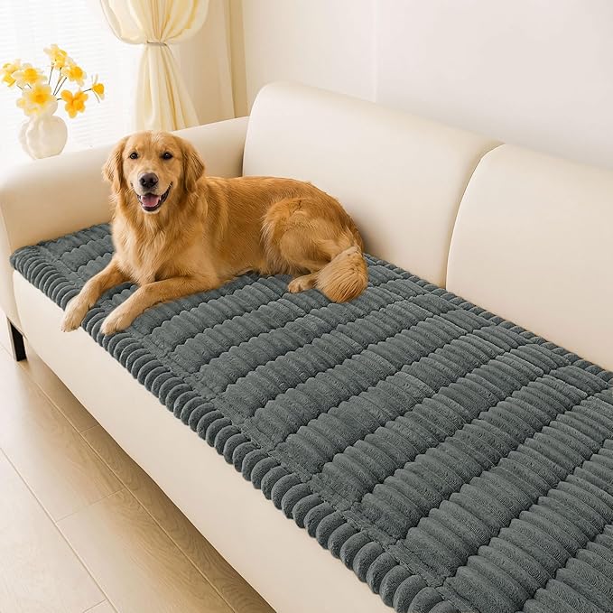 hyha Couch Covers for Dogs Washable, Non Slip Plush Dog Sofa Protectors by hyha