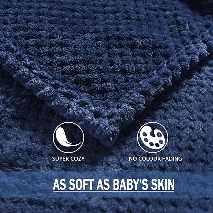 Exclusivo Mezcla Fleece Bed Blanket Queen Size, Super Soft and Warm Blankets - Image 8