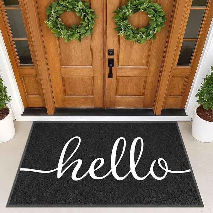 EARTHALL Funny Hello Mats Outside/Inside 71"x47", Front Door Mat Outdoor - Image 8