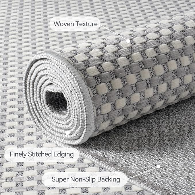 YDKGL Boho Washable Area Rugs 6x9 ft, Non Slip Area Rug - Image 5