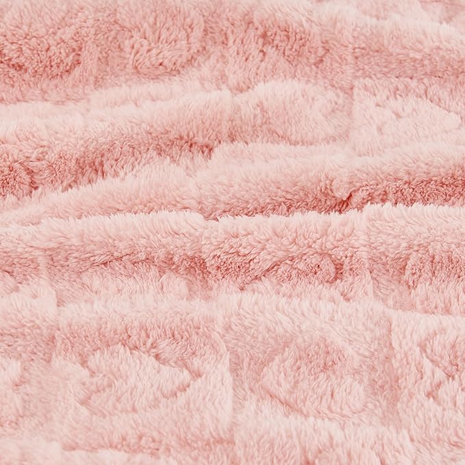 Yurhap Fleece Baby Blanket Heart Checkered Blanket, Ultra Soft Cozy Baby - Image 7