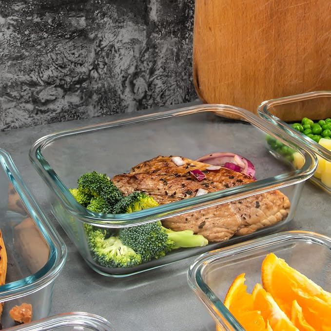 FAWLES 12 Pack Glass Storage Containers - Image 6