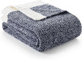 Snuggle Sac Super Soft & Reversible Heather Navy Throw by SnuggleSac