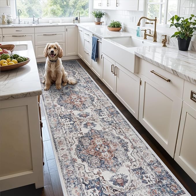 Washable 3x12 Hallway Runner Rugs: Indoor Long Ultra Soft Rug by HYHAOYUNLAI