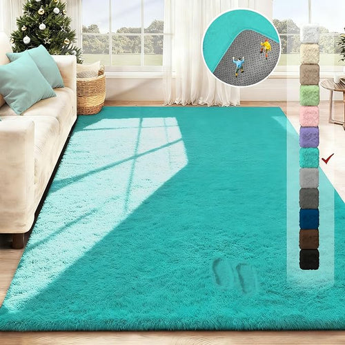 5x8 Area Rug for Living Room: Fluffy Shag Soft Washable Rugs Fuzzy Plush Indoor - Image 2
