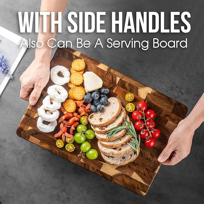 James.F Wood Cutting Board for Kitchen
