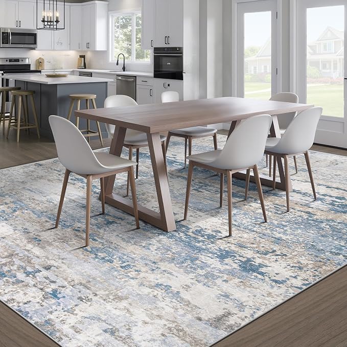 pmtsns Area Rugs 10x14 Living Room: Washable Rug Modern Abstract Neutral Soft - Image 6