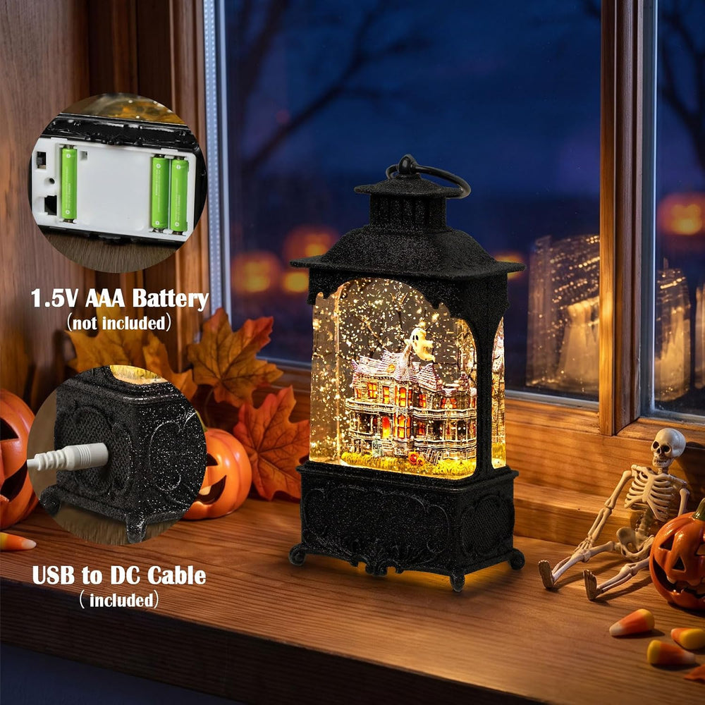 Halloween Snow Globe Lantern Haunted House Halloween Decorations