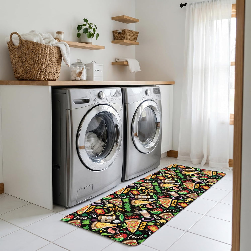 Kitchen Rugs for Floor 2 Pcs Memory Foam Padded Anti Fatigue Kitchen Mat