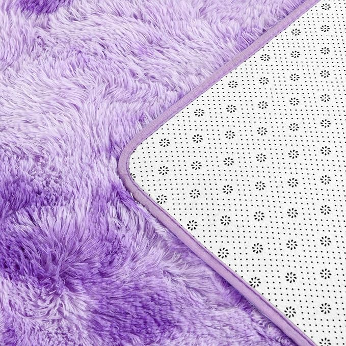 Deerhoo Large Shag Area Rugs 8 x 10, Tie-Dyed Plush Fuzzy Rugs - Image 6