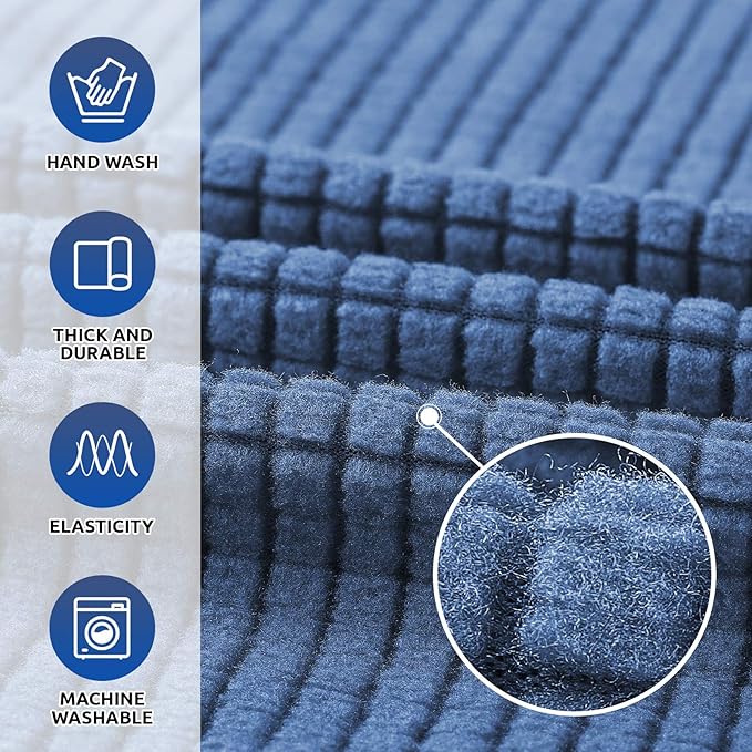 KEKUOU Stretch Oversized Sofa Slipcover 1 Piece Couch Sofa Cover Furniture - Image 3