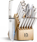 Knife Set Premium, Japanese 15 Pcs High Carbon Stainless Steel Kitchen Knife by PushBoundariesforSharpness