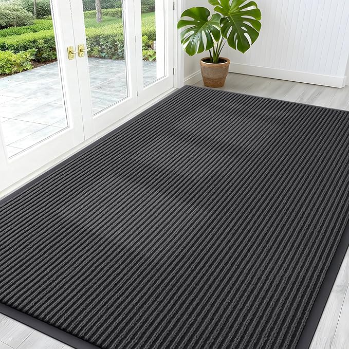 OLANLY Front Door Mat Indoor Outdoor Entrance, Waterproof Heavy Duty Doormat by OLANLY