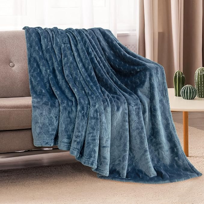 TOONOW Fleece Blanket Super Soft Plush Throw Blanket Twin Size 60" x 80" - Image 2