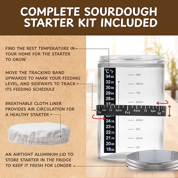 Master Baker Sourdough Starter Kit, All-Inclusive Set - Image 6