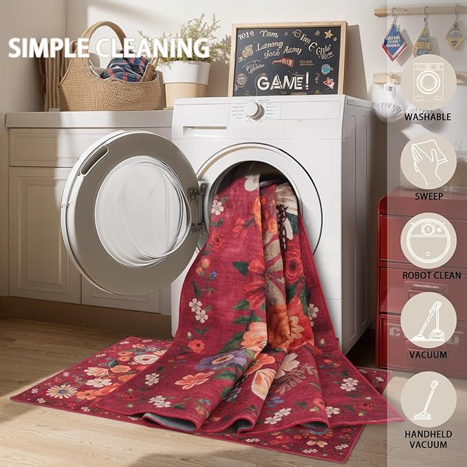 Rug for Hallways Kitchen Rug 2x6, Non Slip Washable Rugs - Image 8