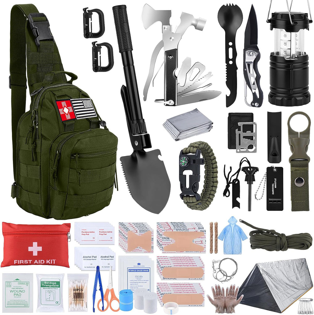 Survival Kit, Gifts for Christmas Men, Women, 251pcs Emergency Survival Gear ...