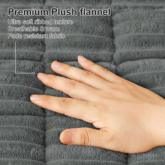 Smiry Couch Cover for Dogs Washable, Non Slip Fuzzy Pet Couch Covers for 3 - Image 4