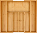 VaeFae Premium Bamboo Drawer Organizer, Expandable Silverware Drawer Organizer by VaeFaeDirect