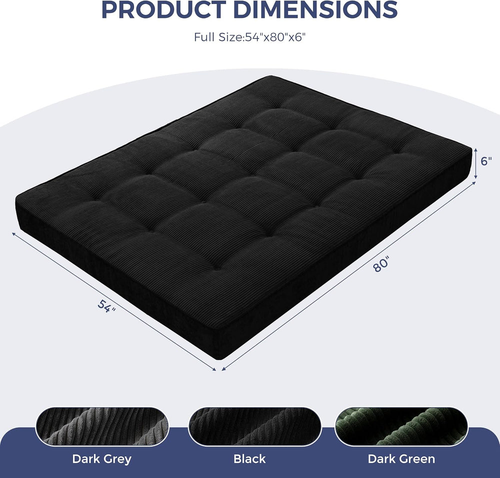 MAXYOYO 6" Extra Thick Japanese Floor Mattress Full Size Futon Mattress