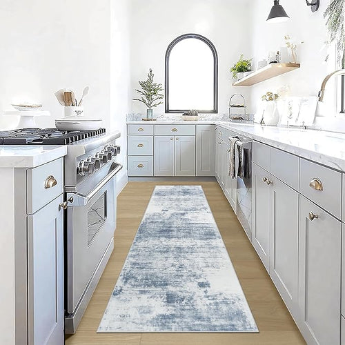 2'6''x8' Runner Rugs Washable Rug: Modern Abstract Living Room Rug Soft by GENTDRIZZ