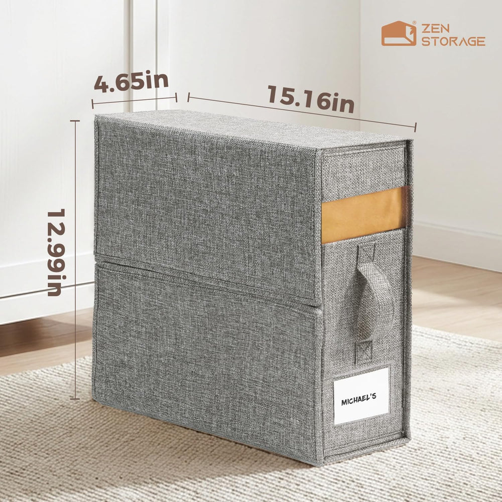 Sheet Organizers and Storage for Linen Closet, 6Pack Grey