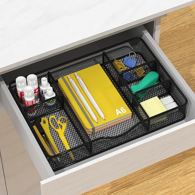 VyGrow Desk Drawer Organizer Tray, Metal Mesh Drawer Organizer - Image 6