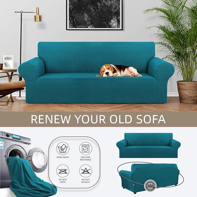 KEKUOU Stretch Sofa Cover Slipcover ，Couch Covers