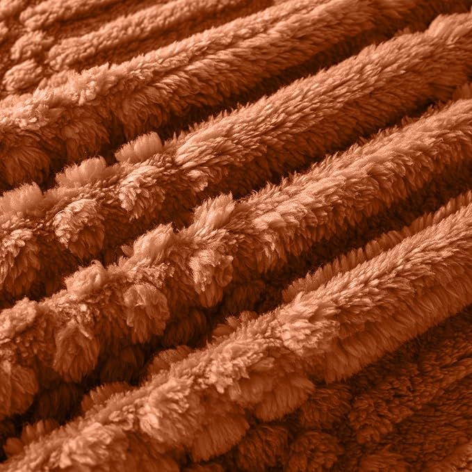 50x70 Inch Rust Throw Blanket - Image 5
