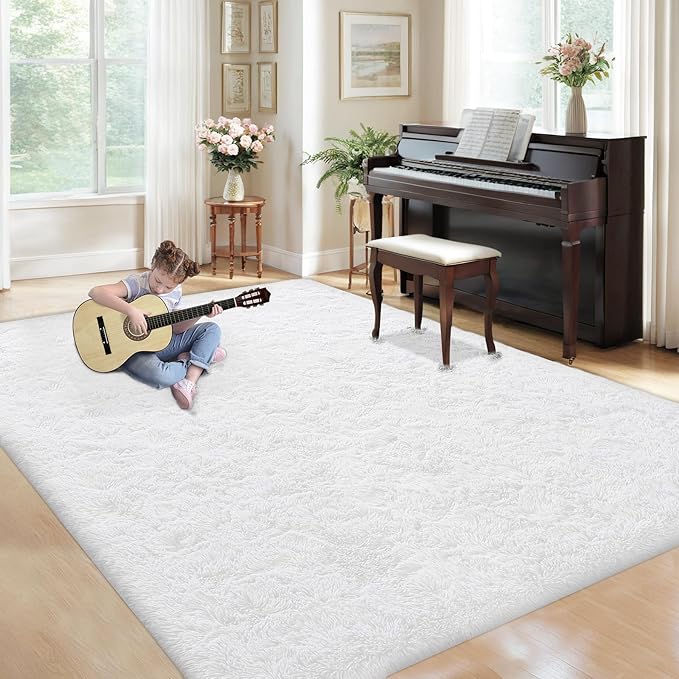 5x7 Area Rug for Living Room: Fluffy Shag Soft Washable Rugs Fuzzy Plush Indoor - Image 7