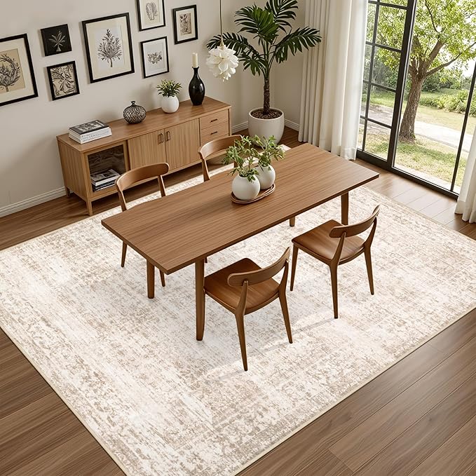 Area Rugs 10x14 Living Room Rug: Washable Rug Soft Vintage Boho Carpet Indoor - Image 4
