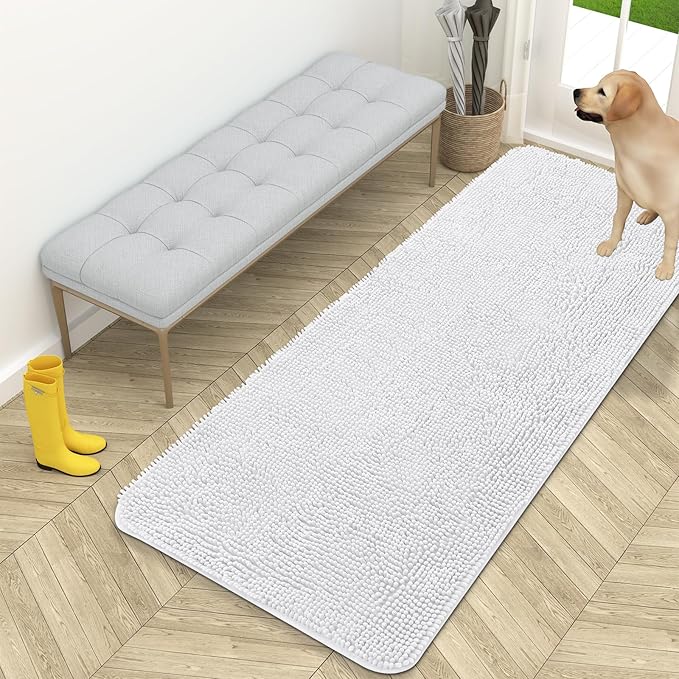 OLANLY Dog Door Mat for Muddy Paws 59x24, Absorbs Moisture and Dirt, Absorbent by OLANLY