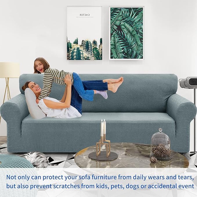ZNSAYOTX 1 Piece Jacquard Chair Slipcovers - Image 2