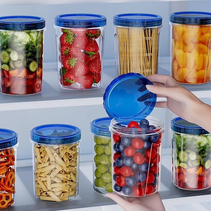 10 Pack-32 OZ Freezer Storage Containers, Small Plastic Food Storage Containers - Image 4