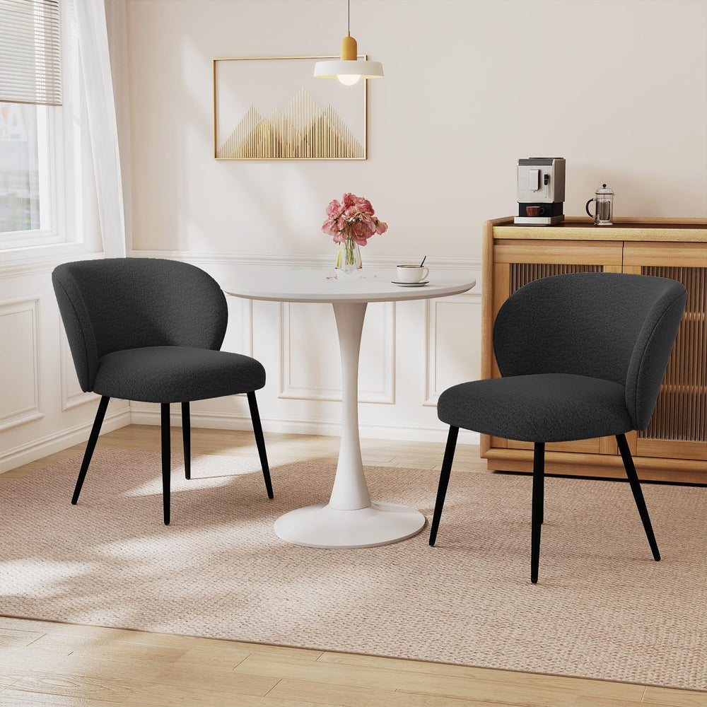 Dining Chairs Set of 2, Upholstered Fabric Dining Room Chairs, Farmhouse Kitc...