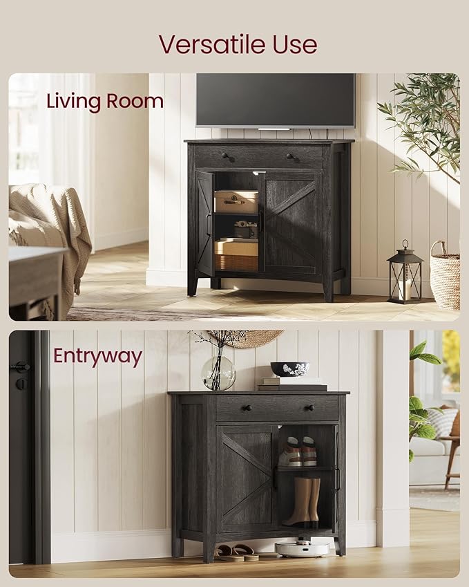 VASAGLE LIRY Collection - Buffet Cabinet, Coffee Bar Cabinet with a Drawer, A...