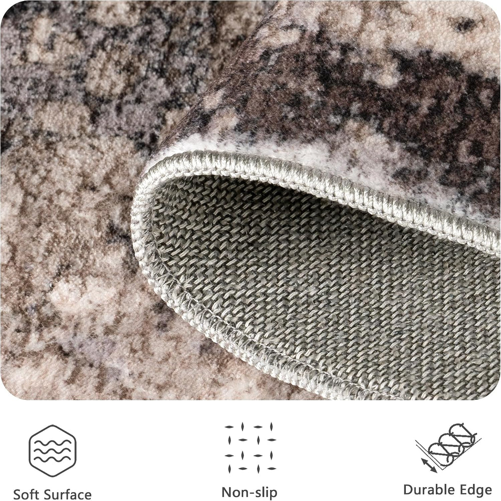 8x10 Area Rugs, Abstract Morden Soft Washable Rug, Non-Slip Low Pile Rugs for...