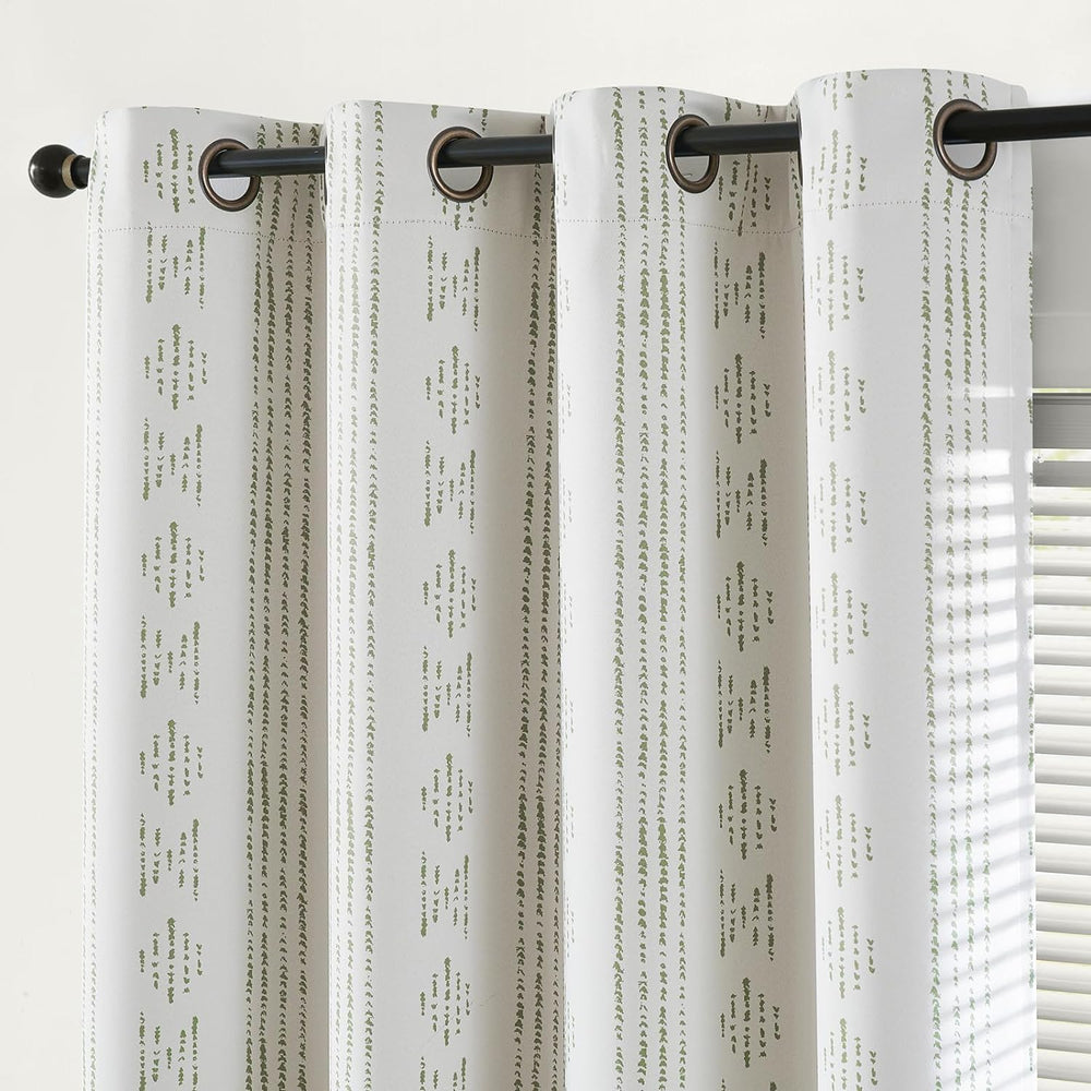 jinchan Boho Blackout Curtains 84 Inches Long for Bedroom Living Room
