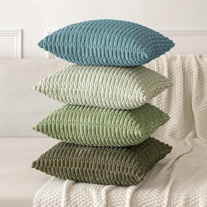 MIULEE Pack of 2 Corduroy Decorative Lumbar Throw Pillow Covers 20x12 Inch Soft - Image 4